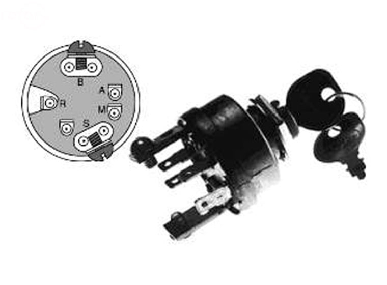 Rotary 2942 Ignition Switch replaces AYP 365401R
