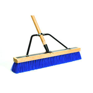 Contractor Stiff Blue Broom 24in