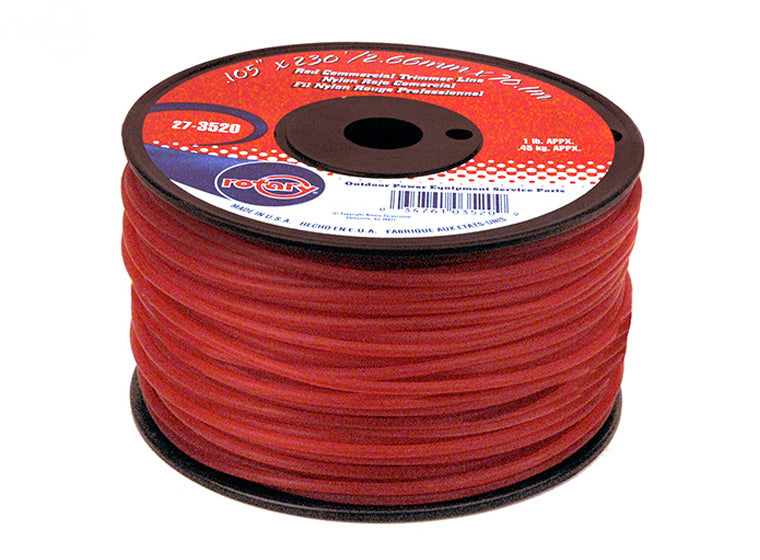Copperhead 3520 Red Commercial Trimmer Line .105 1Lb Spool