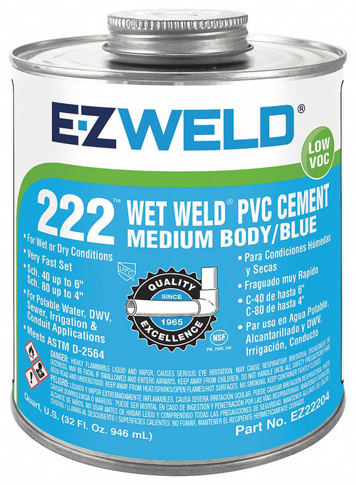 E-Z Weld Wet Dry Cement Quart Size (32 oz.)