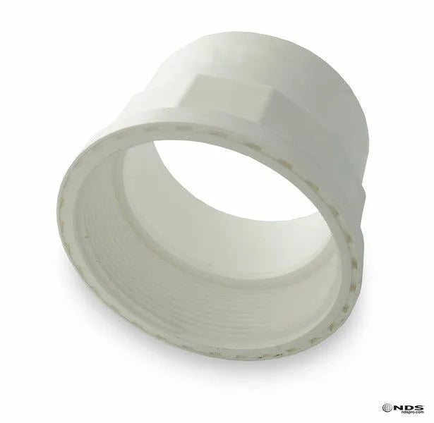 NDS 4P11 - 4" PVC Female Cleanout Adapter Hub x FPT Solvent Weld Fitting