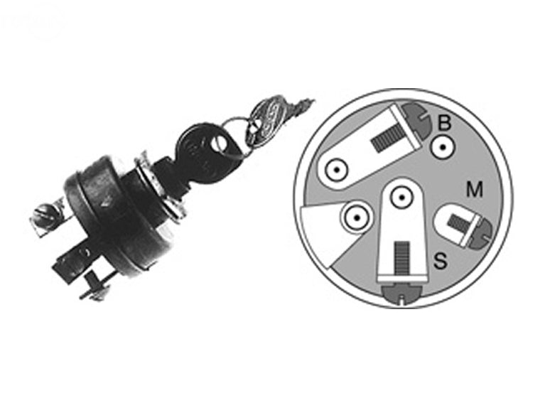 Rotary 6545 Starter Switch replaces Snapper 7011155