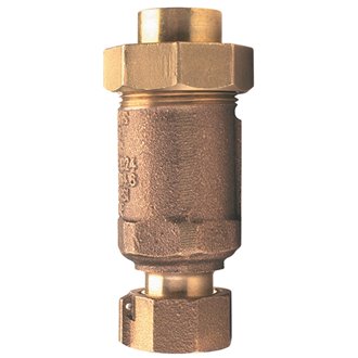 Wilkins Model 1UFX1F-700 Brass 1" Dual Check Backflow Preventer