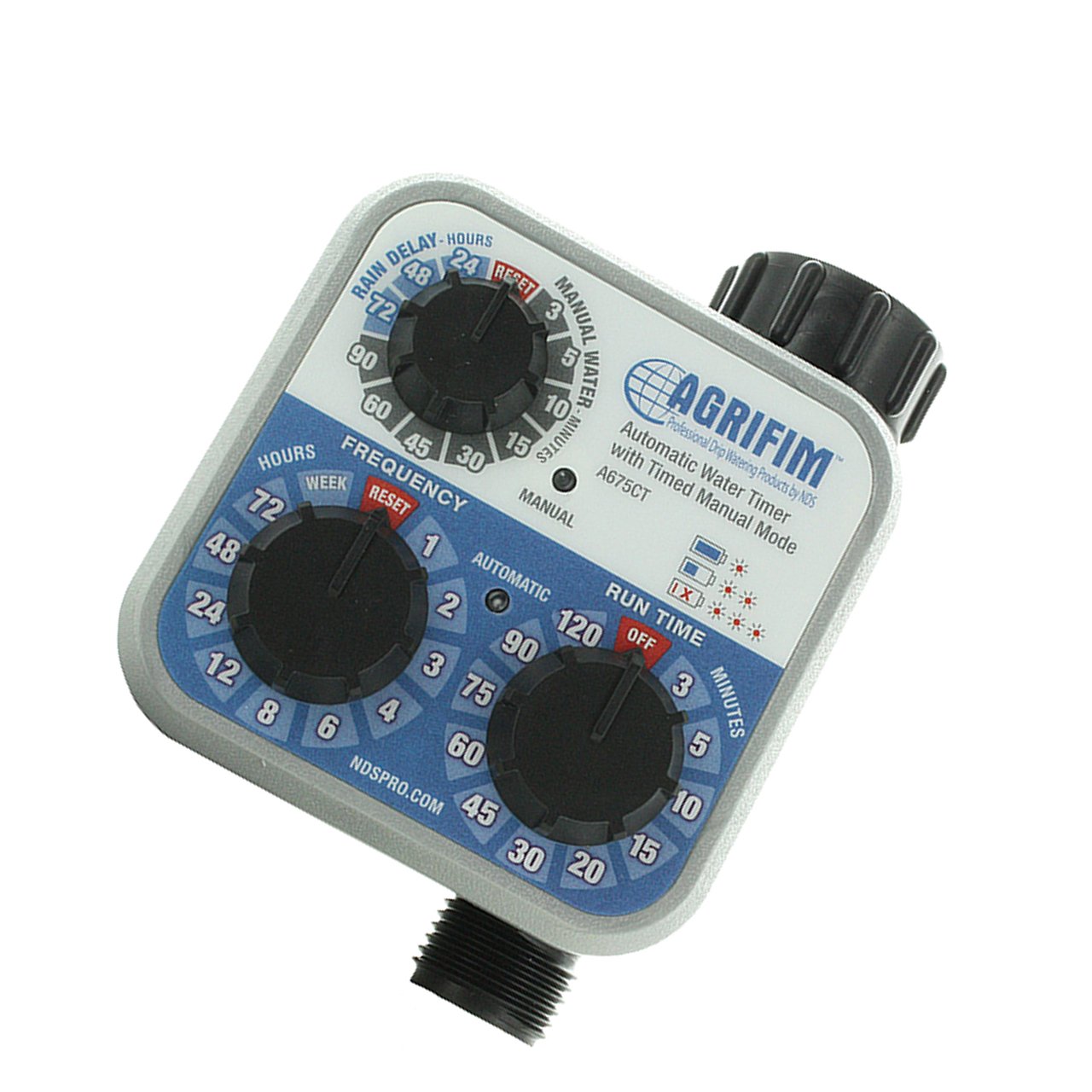 NDS A675CT 3 Dial Battery Operated Hose End Timer — Master