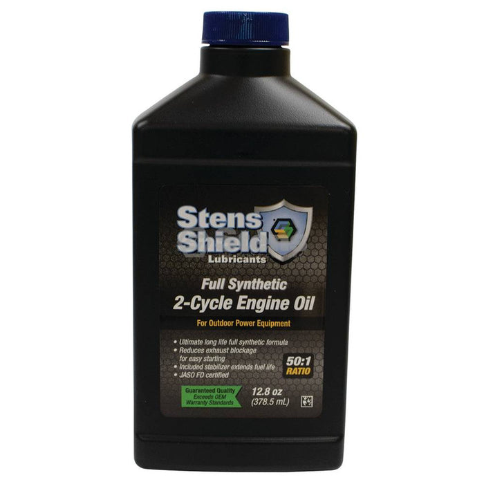 Stens 770-124 Shield 2-Cycle Engine Oil 50:1 Full Synthetic, 12.8 oz. bottle