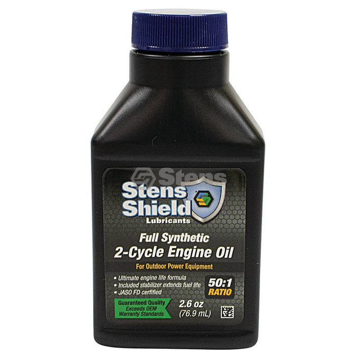 Stens 770-264 Shield 2-Cycle Engine Oil 50:1 Full Synthetic, 2.6 oz. bottle