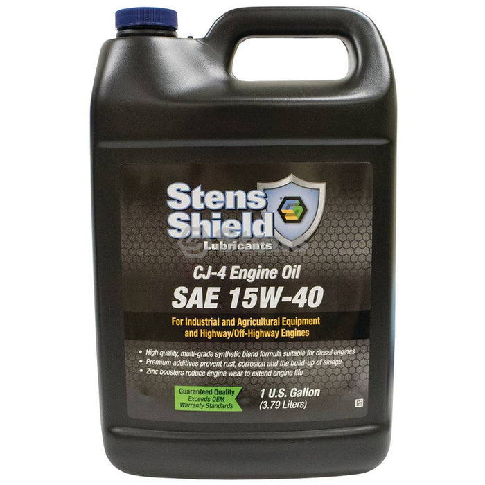 Stens 770-722 Shield CJ-4 Engine Oil SAE 15W-40, 1 gallon bottle