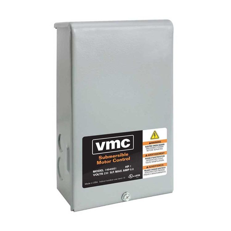 Red Lion 640191, Model RLCB10-230, Control Box for 4 inch Submersible Well Pump, 1 HP, 230 Volts