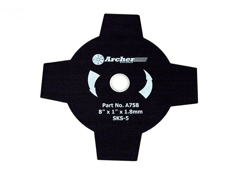 Rotary 7854 Brush Blade 8" X 1" 4T