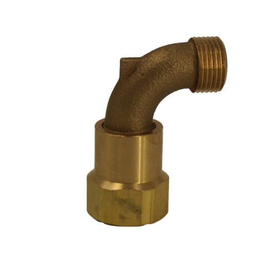 3/4" X 3/4"  Quick Coupling Key Swivel Elbow