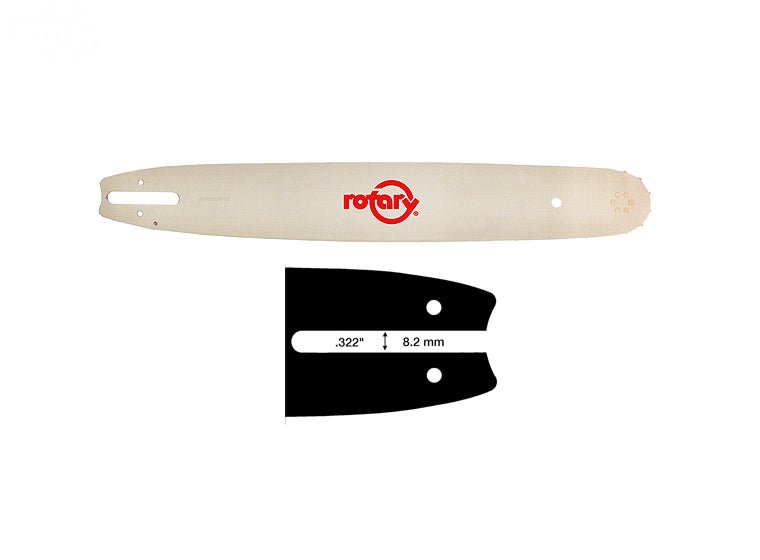 Rotary 9211116 16" Chainsaw Bar for Stihl 3/8 x .043, 55DL