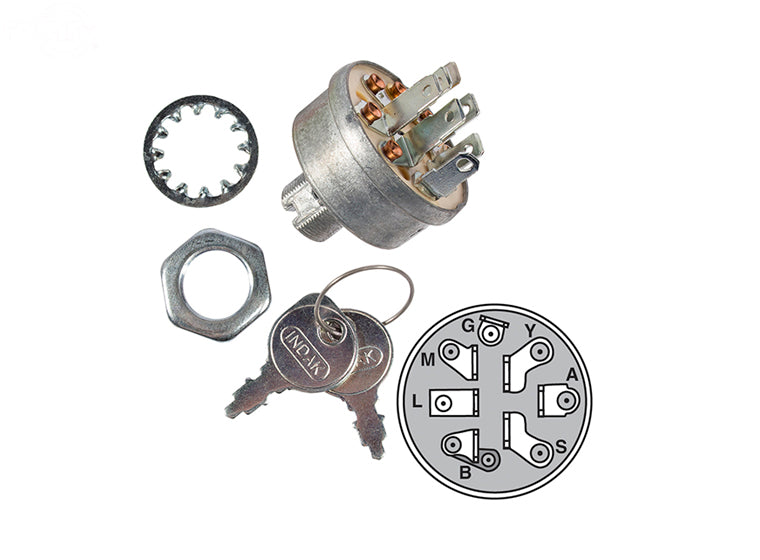 Rotary 9623 Ignition Switch replaces Murray 92556