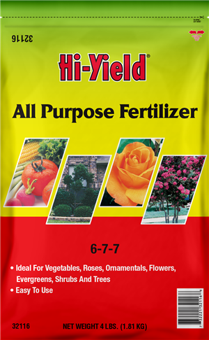 Hi-Yield 32116 All Purpose Fertilizer 6-7-7 4 lb