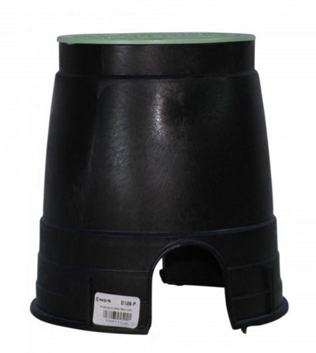 NDS D109-G - 6" Valve Box with Green Overlapping Lid