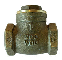 AG HSCV100T Brass Swing Check Valve 1"  fpt