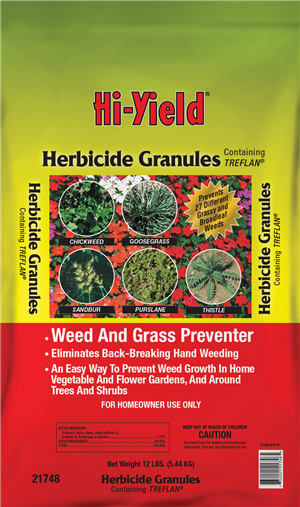Hi-Yield 21748 Herbicide Granules Weed and Grass Stopper with Treflan 15 lb.