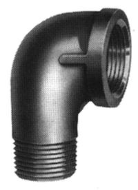 AG GIM90SL3/4 Galvanized Elbow 3/4"  fpt x mpt