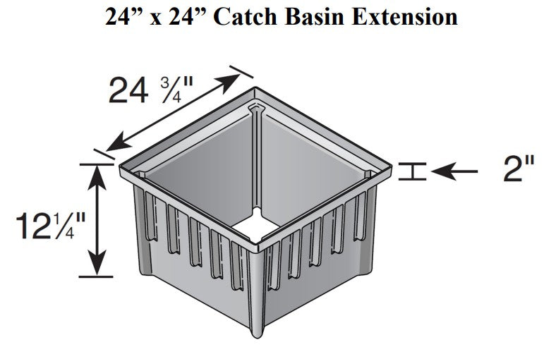 NDS 2418 - 24" Catch Basin Extension for 24" Catch Basins