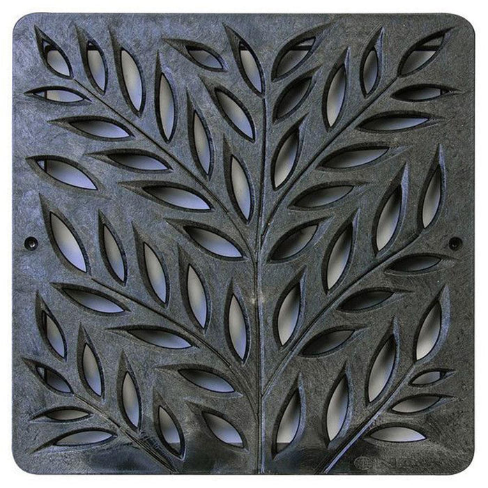 NDS 1218 - 12" Botanical Black Grate for 12" Catch Basins & Adapters