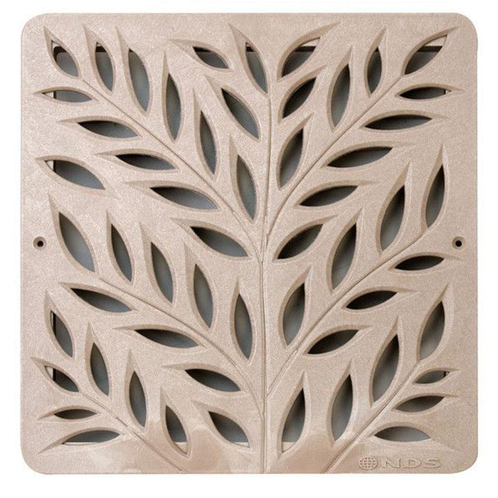 NDS 1218S - 12" Botanical Sand Grate for 12" Catch Basins & Adapters