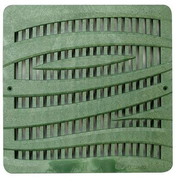 NDS 1224GR - 12" Wave Green Grate for 12" Catch Basins & Adapters
