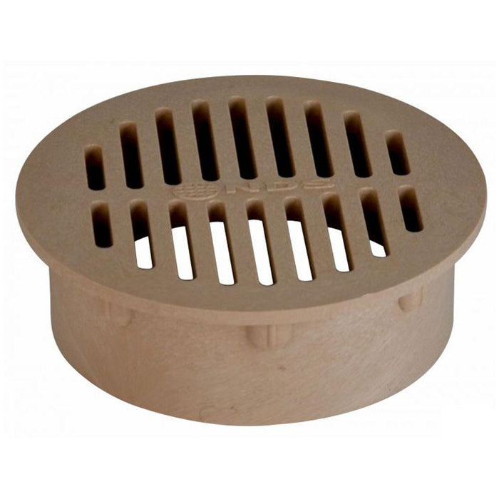 NDS 60S - 6" Sand Round Grate for 6" Catch Basins & Pipe