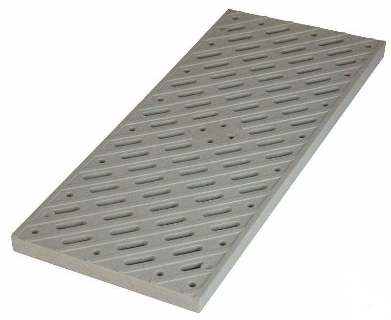 NDS 836 - 8" Pedestrian Pro Series Channel Grate, Light Gray