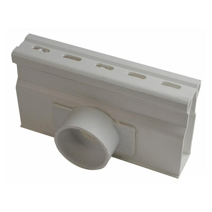 NDS 8511 - Micro Channel Spigot Side Outlet, White