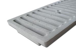NDS 661LG - Dura Slope Channel Grate, Light Gray