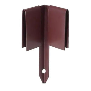 Colmet 14CSB Professional Steel Lawn Edging Corner, Brown