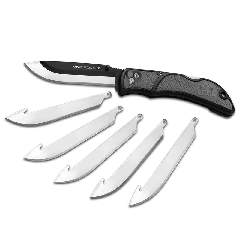 Outdoor Edge Razorlite EDC 3.5 In Knife Rly-50C Gray