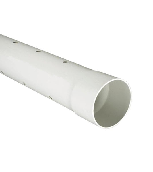 PVC Sewer and Drain Pipe 4 in x 10 ft D2729 BE Perforated