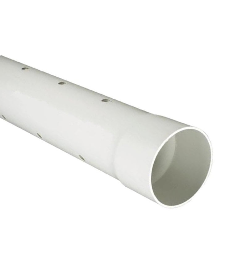 PVC Sewer and Drain Pipe 4 in x 10 ft D2729 BE Perforated