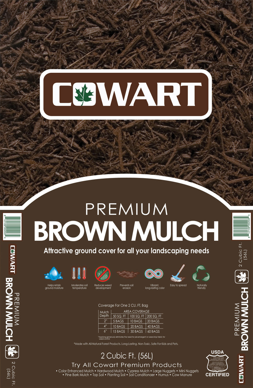 Brown Mulch 2 CF — Master Landscape Supply