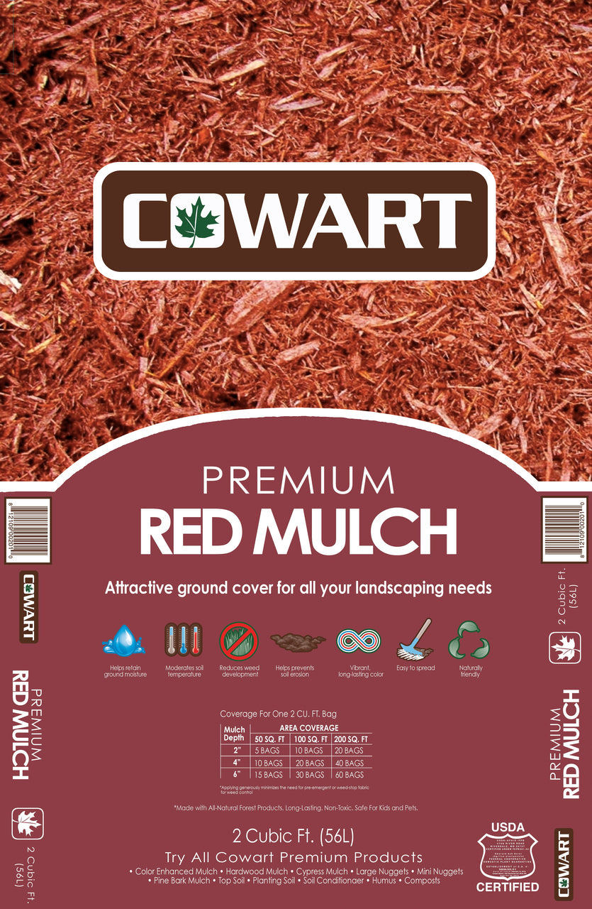 Red Mulch 2 CF — Master Landscape Supply