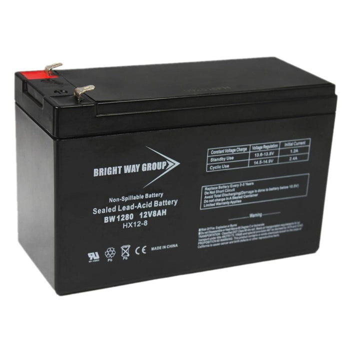 Bright Way Group BW 1280 F1 - 12V 8AH SLA Battery