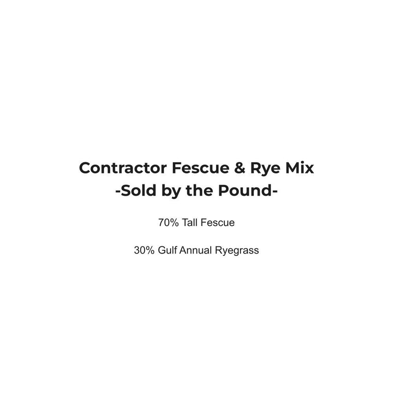 Contractor Fescue & Rye Mix By The Pound