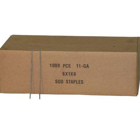 Landscape & Sod Staple 6" Flat Top 1000 / Box