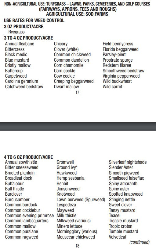 Fahreniheit Herbicide 6 oz