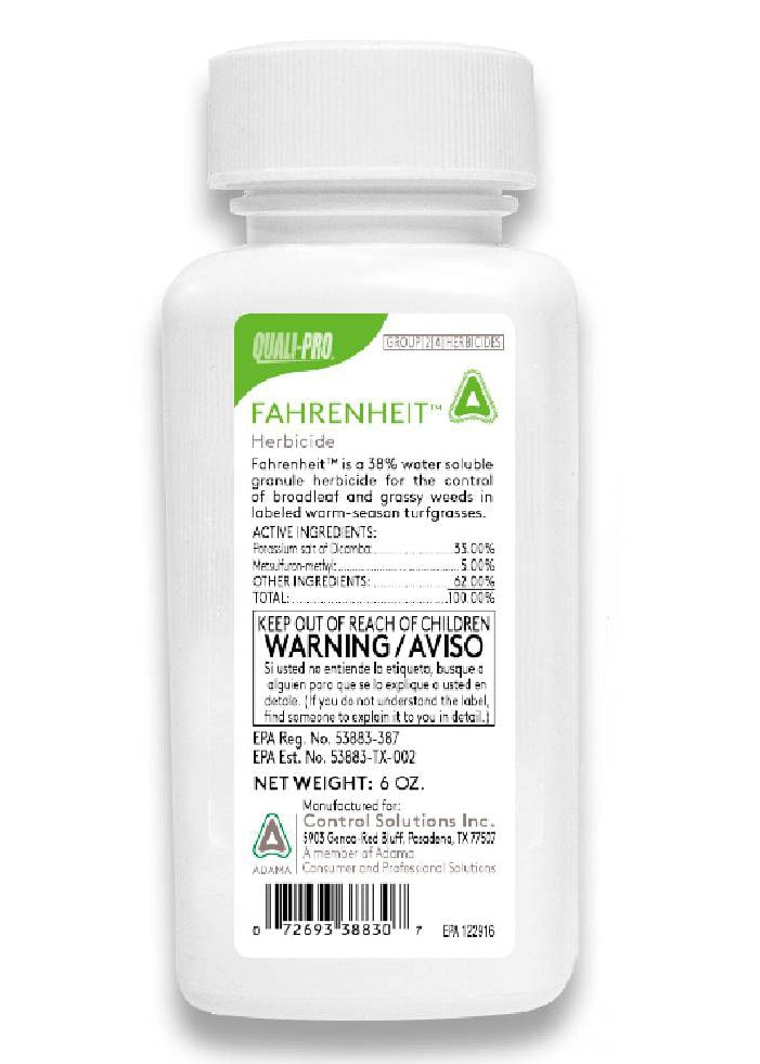 forfeit herbicide label Fahrenheit Herbicide 6oz