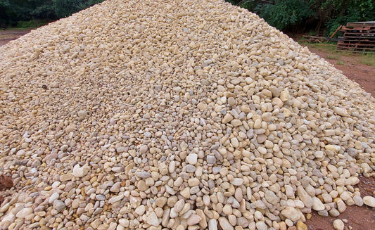 River Rock #4 White Deco Bulk
